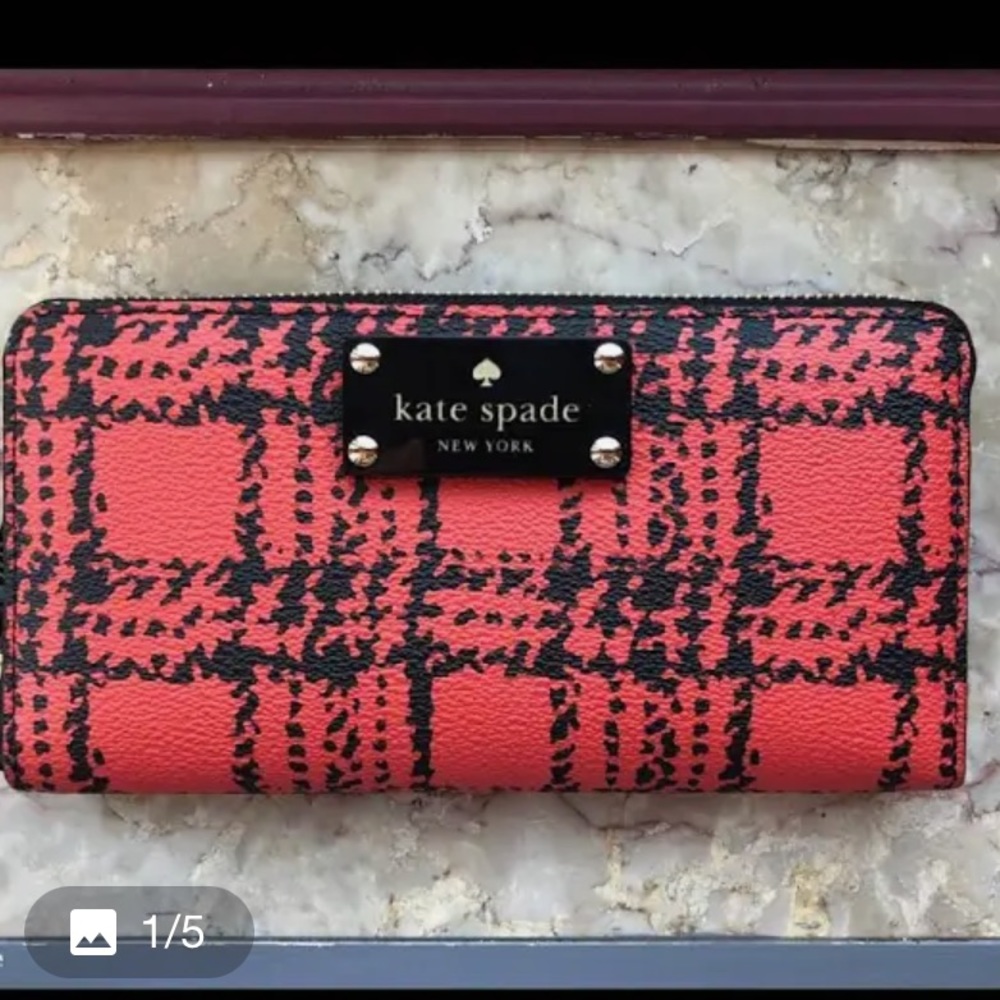 Kate Spade Bags Lacey Belleville Plaid Wallet